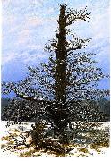 Caspar David Friedrich Oak Tree in the Snow painting